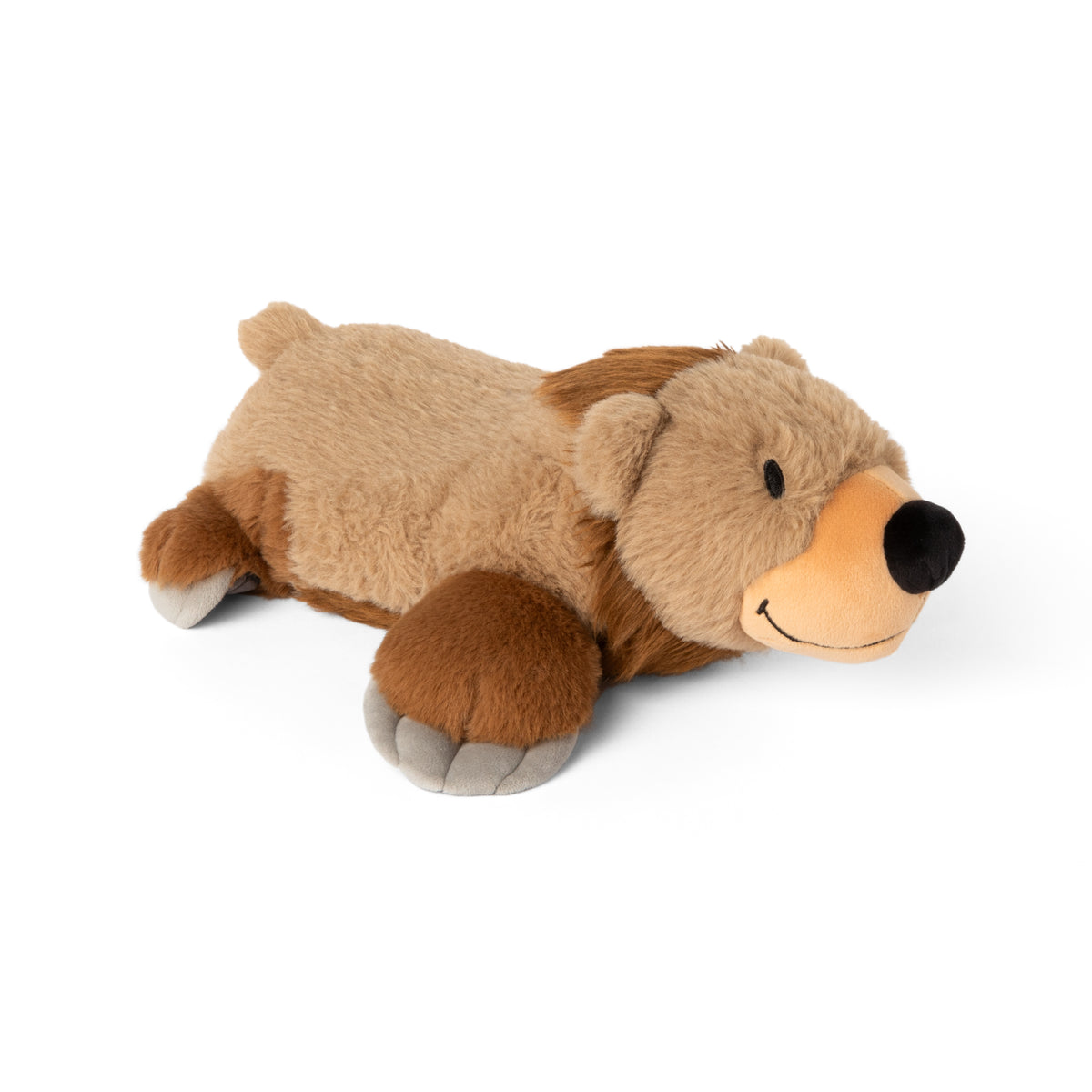 Plush toy bear on a white background