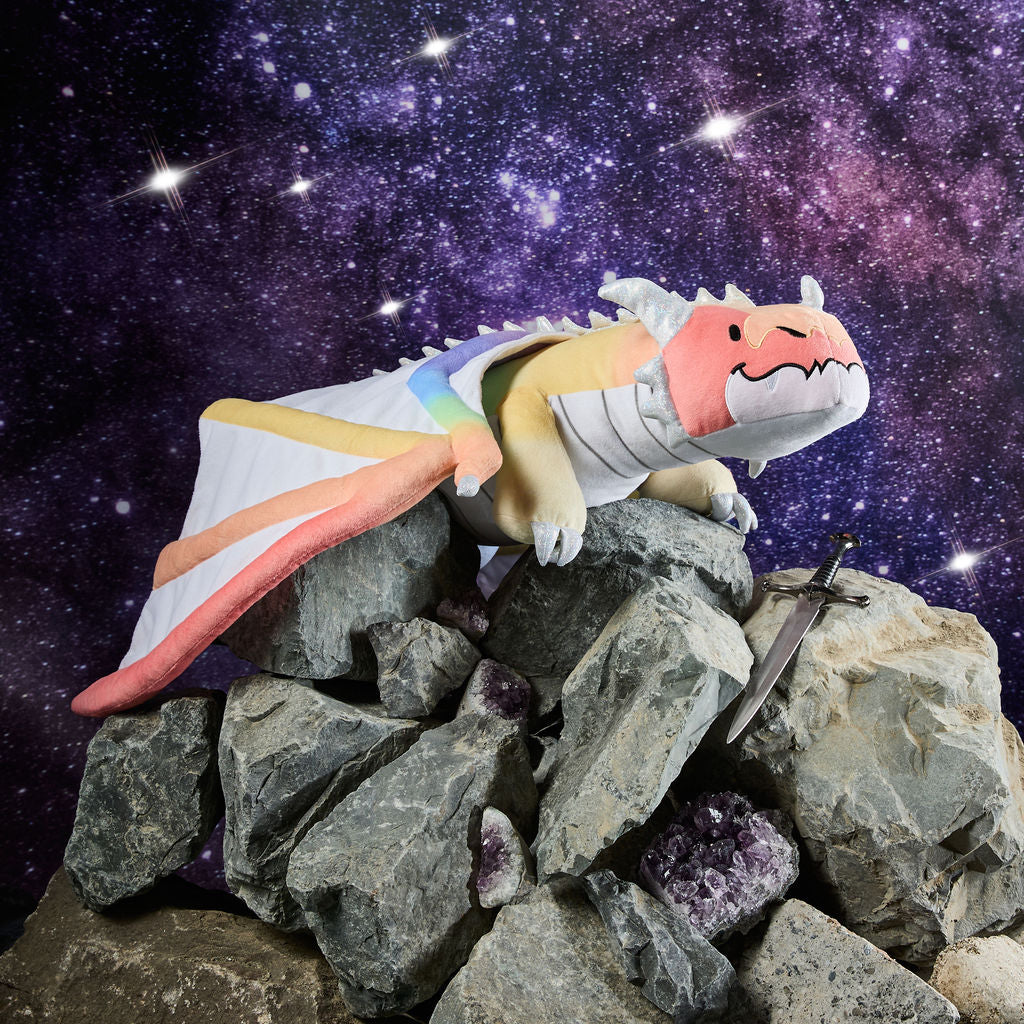 [PREORDER] Weighted Pastel Rainbow Dragon